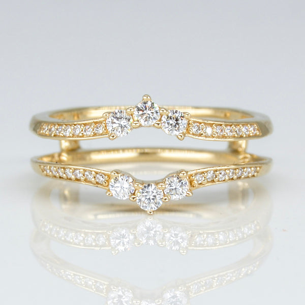 'Bespoke' Diamond Contour Ring Enhancer | 0.34ctw | SZ 7 |