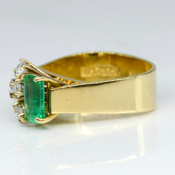 'Pelegrin' Emerald & Diamond Ring | SZ 7.5 |