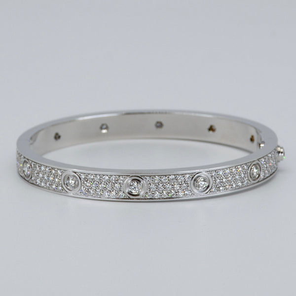 CARTIER Love Bracelet, Diamond-Paved | 3.15ctw |