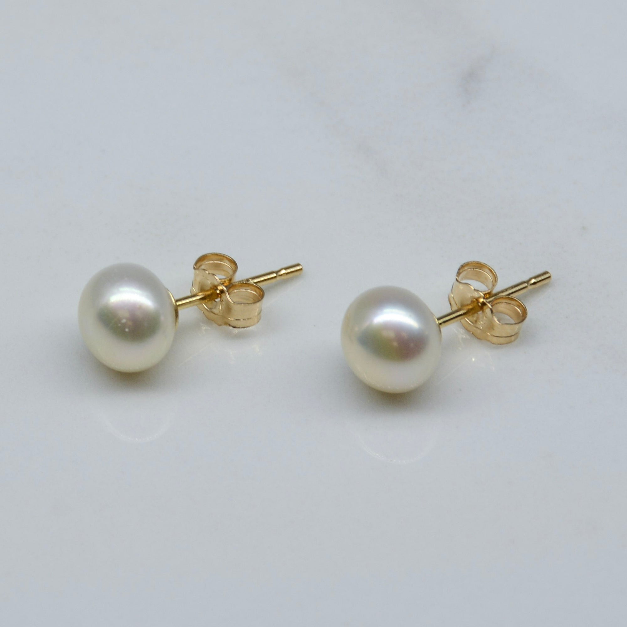 'Bespoke' Classic Pearl Stud Earrings |