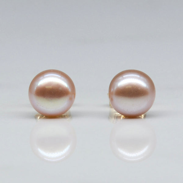 'Bespoke' Pink Pearl Studs |