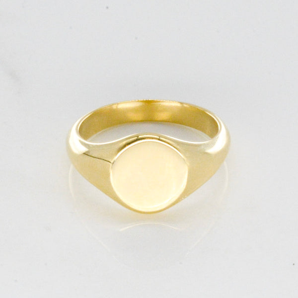 'Bespoke' Yellow Gold Signet Ring | Options Available |