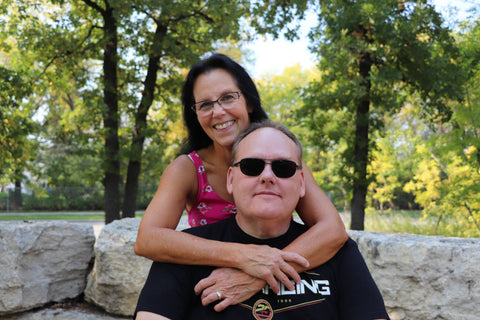 cherylee and darrell outside