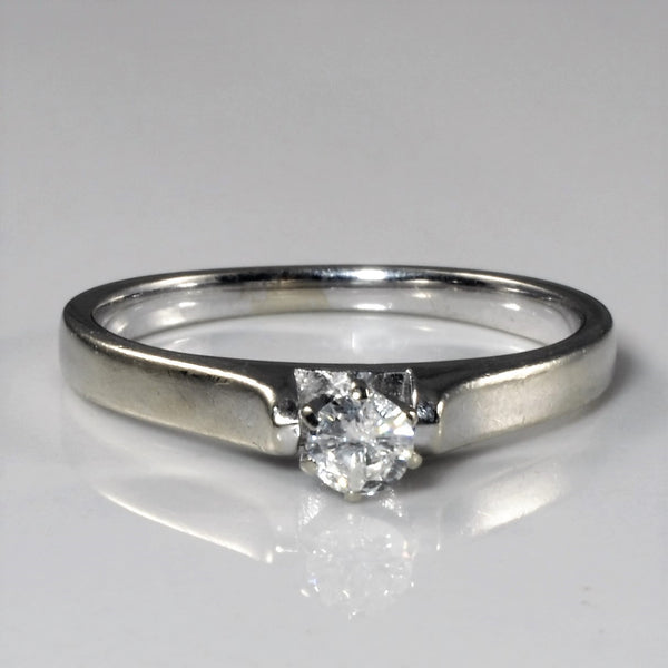 Tapered Solitaire Diamond Ring | 0.15ct | SZ 7 |