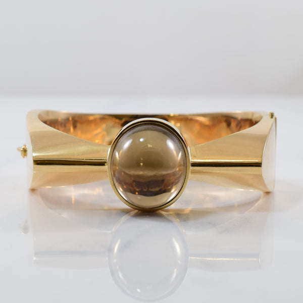 Chunky Smoky Quartz Bangle | 40.00ct | 6