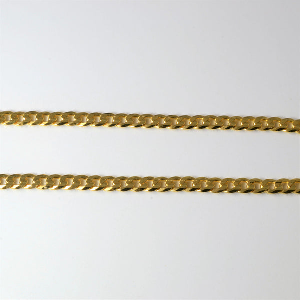 22k Yellow Gold Cuban Chain | 20