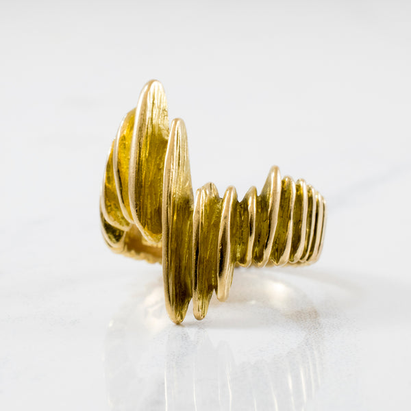 'Cavelti' Angular Cocktail Ring | SZ 4.75 |