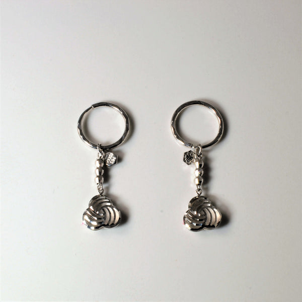 Platinum Love Knot Earrings |