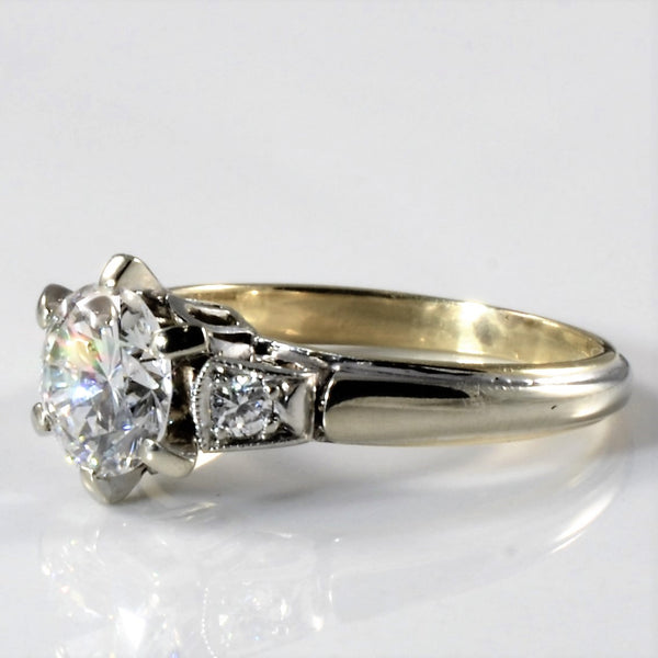 1940s Elegant Six Prong Engagement Ring | 1.13ctw | SZ 5.25 |