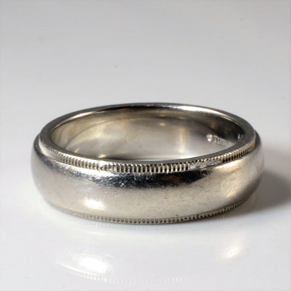 'Tiffany & Co.' Milgrain Wedding Band | SZ 8.25 |