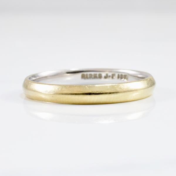 'Birks' 3mm Gold Band | SZ 7.25|