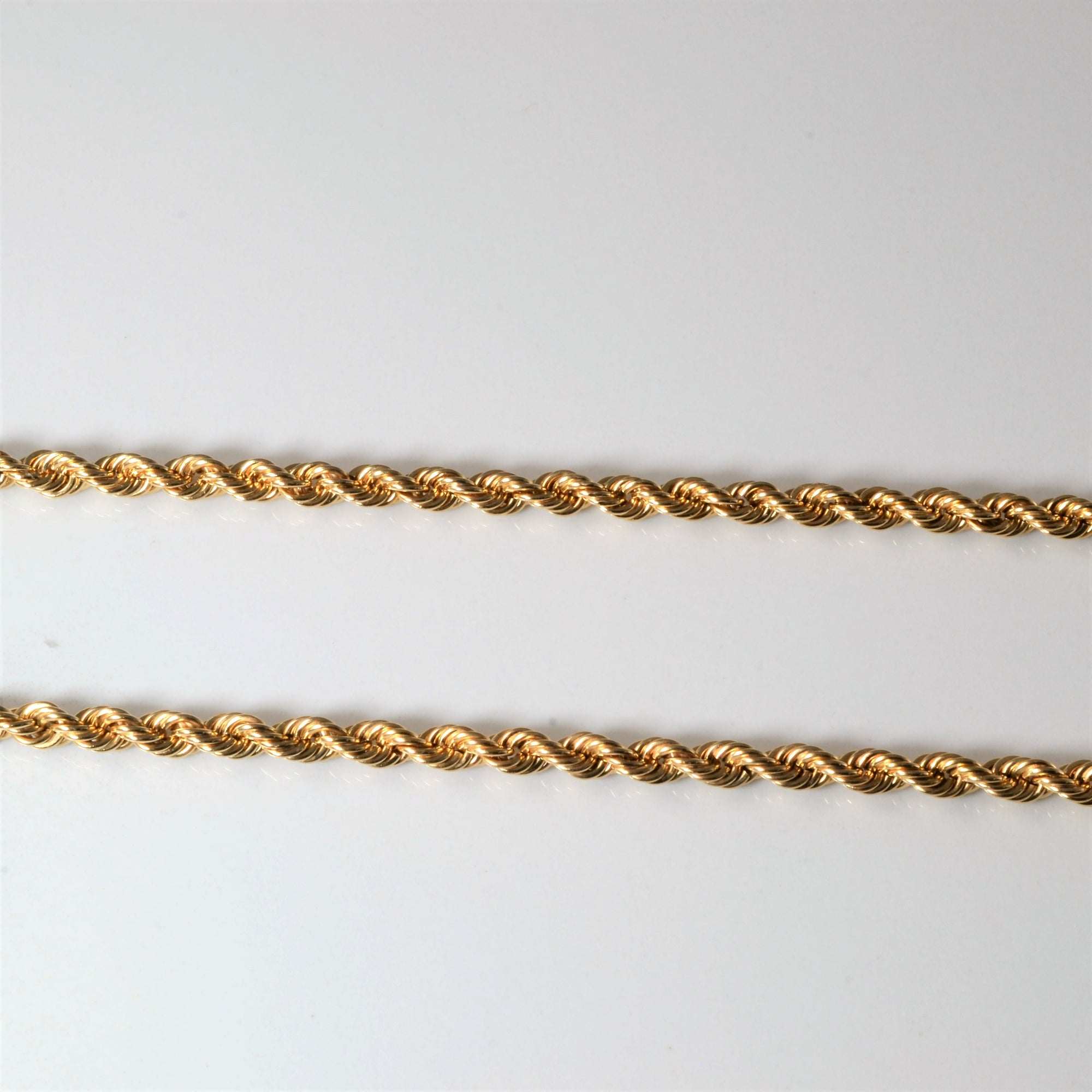 10k Yellow Gold Rope Chain | 18