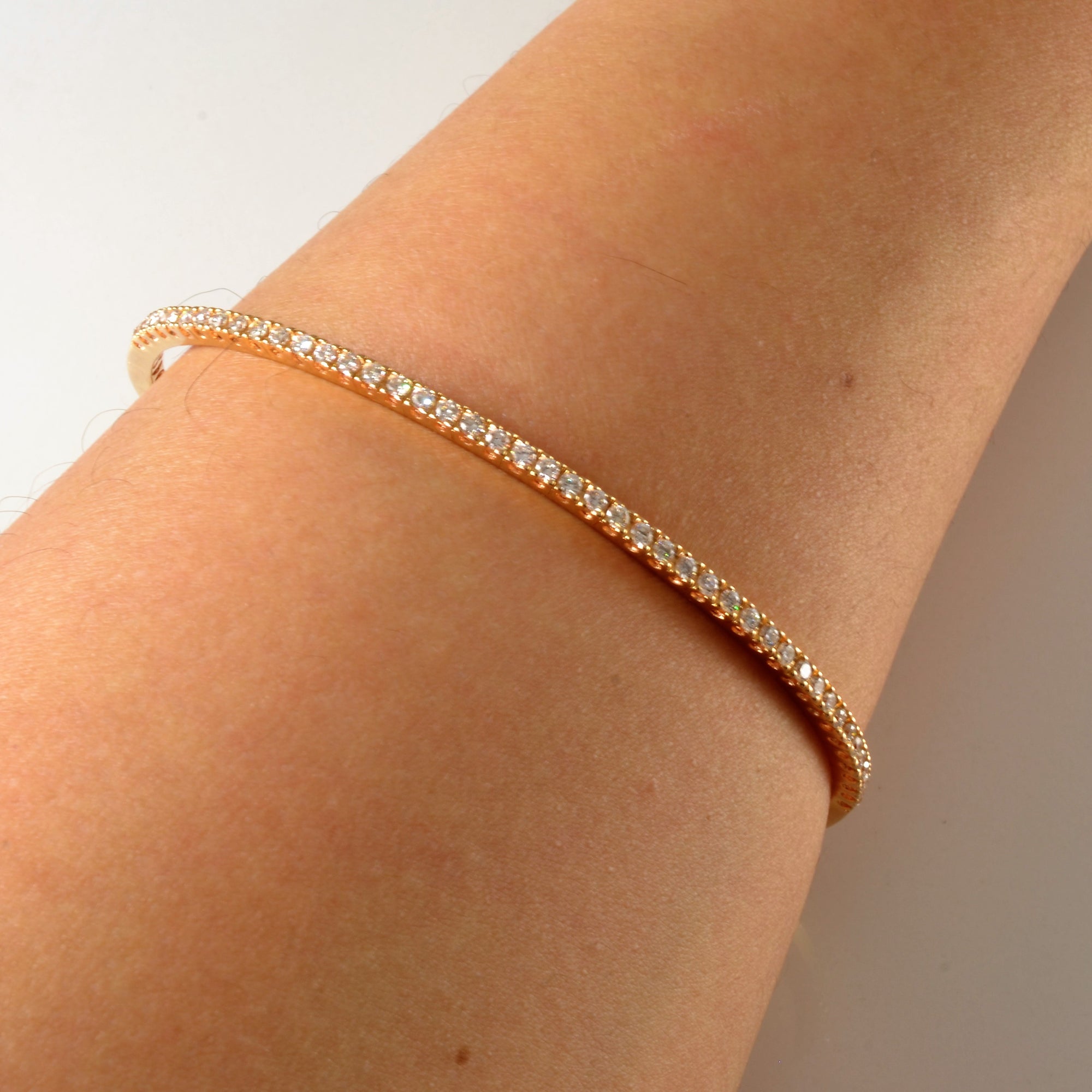 Pave Diamond Bangle Bracelet | 0.88ctw | 7