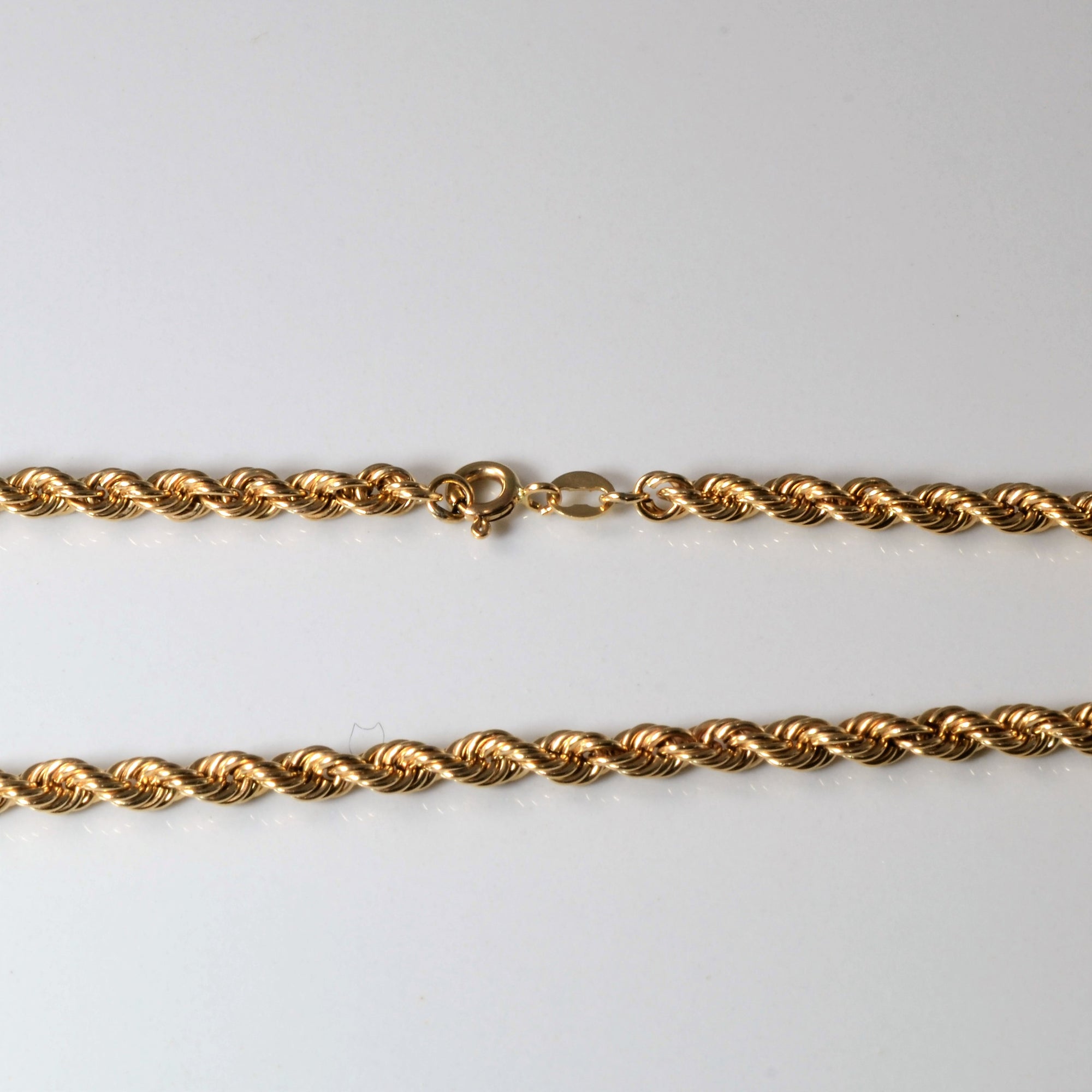 10k Yellow Gold Rope Chain | 18