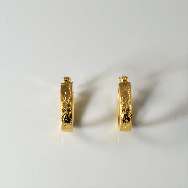 Orange Blossom Hoop Earrings |