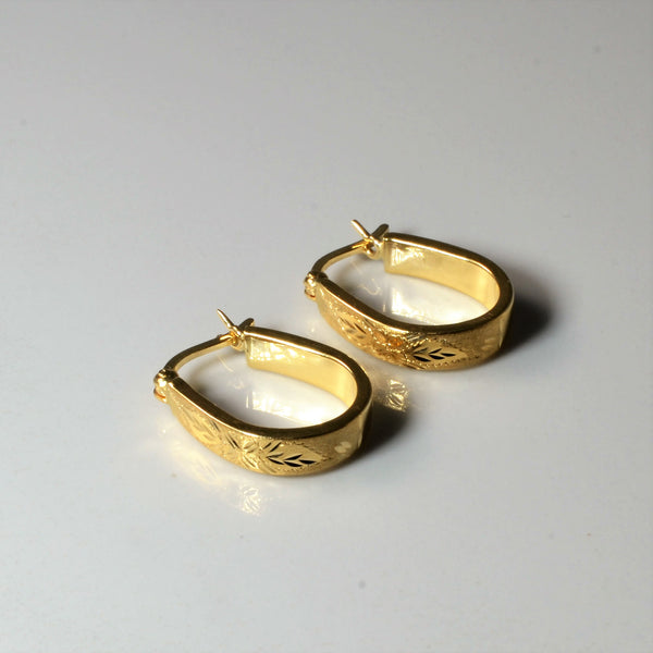 Orange Blossom Hoop Earrings |