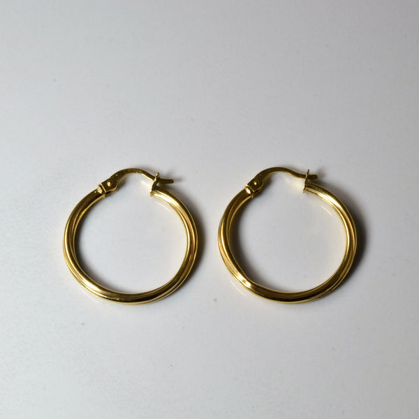 14k Yellow Gold Hoop Earrings |