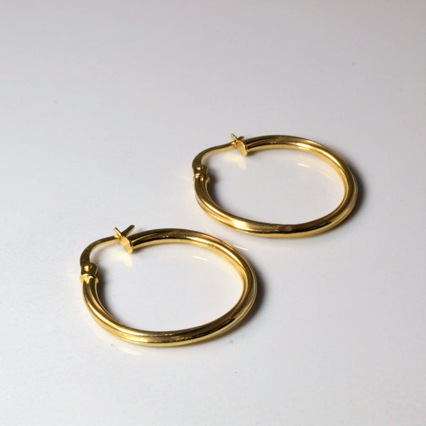 14k Yellow Gold Hoop Earrings |