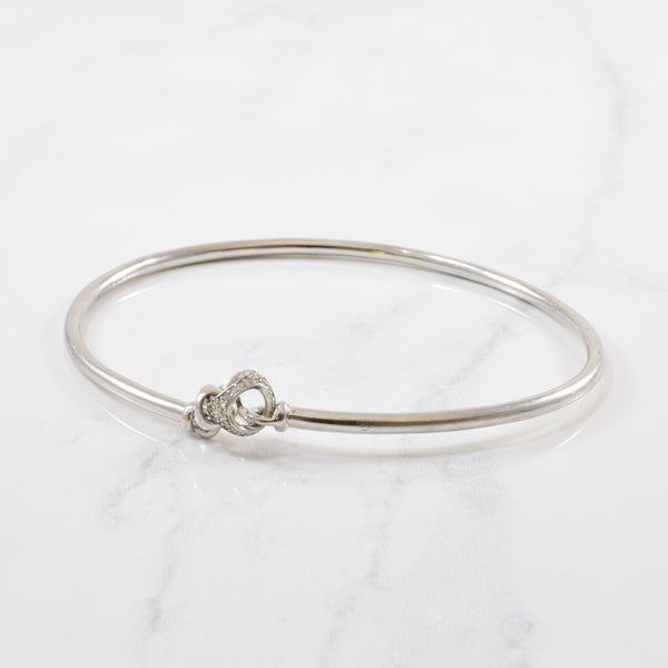 'Di Modolo' Linked by Love Bangle With Diamond Accents | 0.05ctw | 7.5