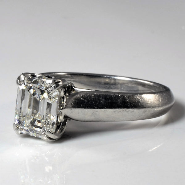 Emerald Cut Diamond Engagement Ring | 2.04ctw| SZ 6.5|