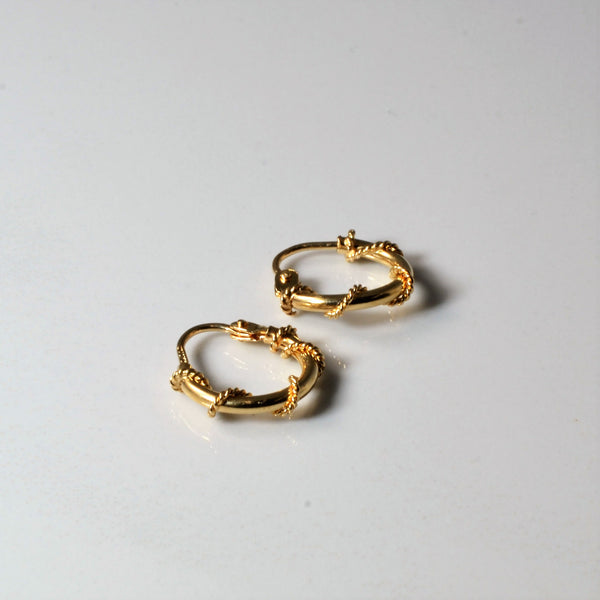 Small Braided Hoop Earrings |