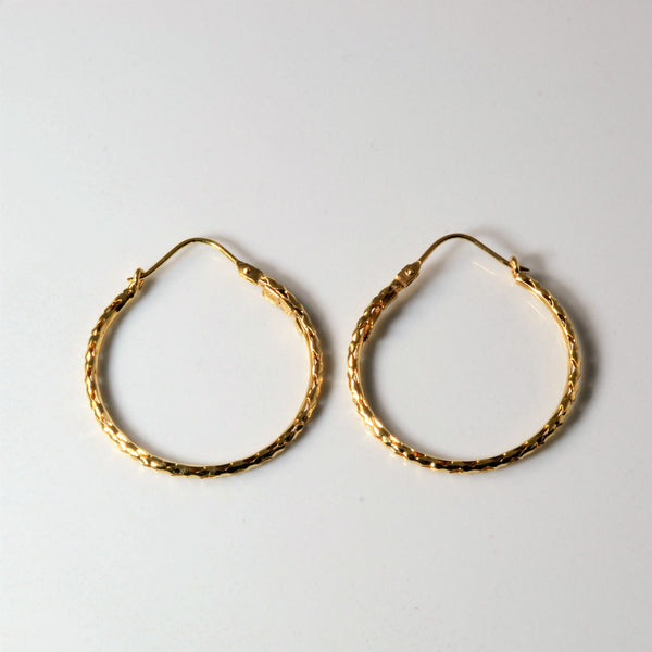 Open Rope Hoops Earrings |