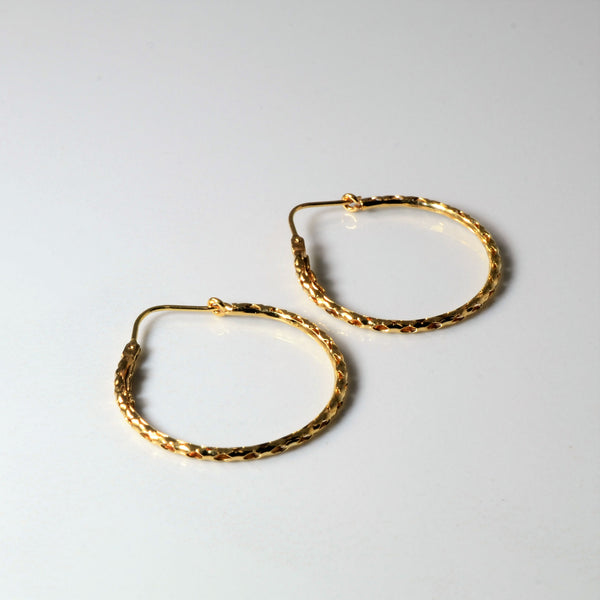 Open Rope Hoops Earrings |
