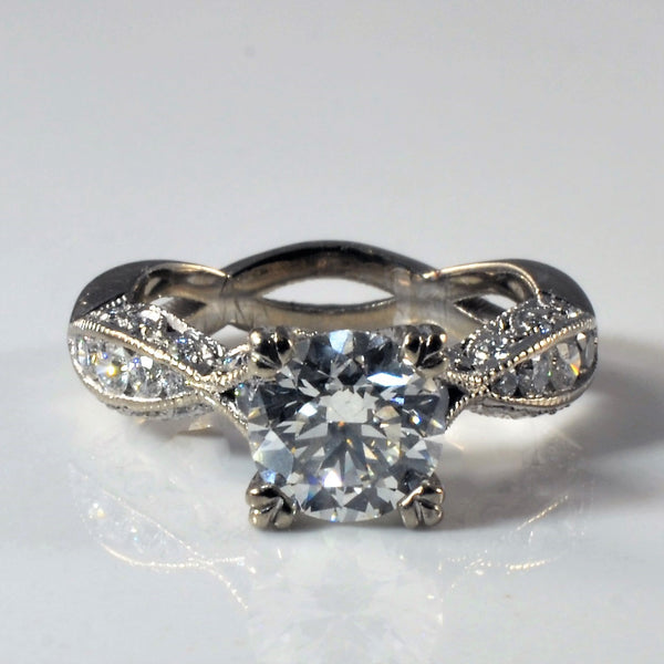 'Tacori' Classic Crescent Engagement Ring | 1.47ctw | SZ 4 |