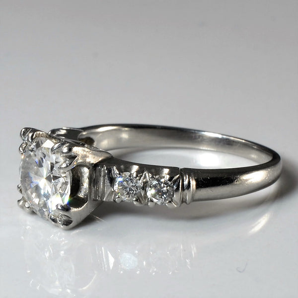 1940s Five Stone Diamond Engagement Ring | 1.20ctw | SZ 6 |