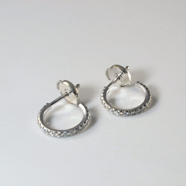 'Tiffany & Co.' Metro Diamond Hoop Earrings | 0.38ctw |