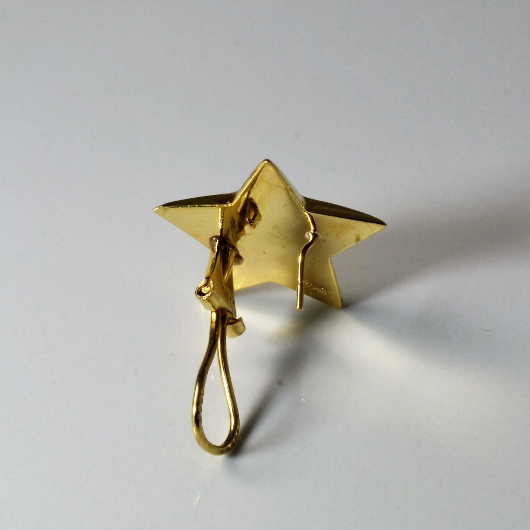 Omega Clip Puffed Star Studs |