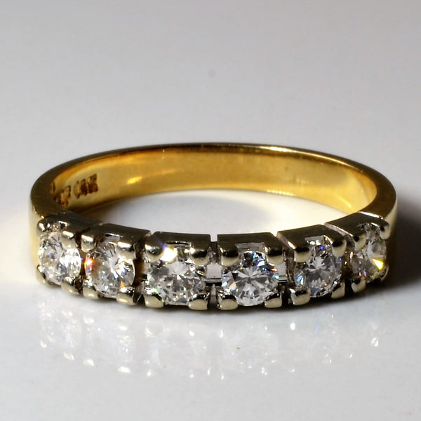 'Birks' Six Stone Diamond Band | 0.45ctw | SZ 6.5 |