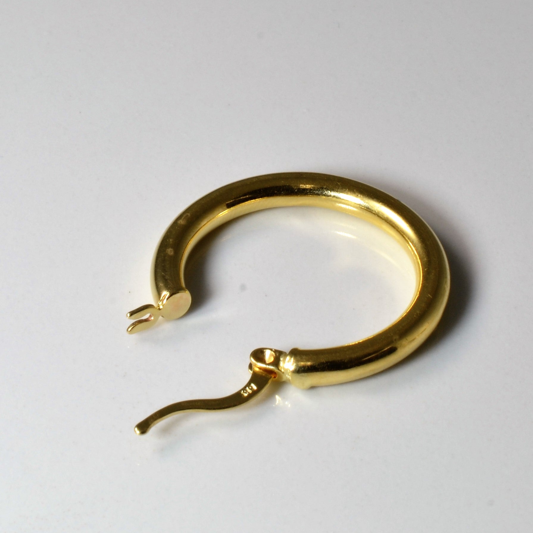Yellow Gold Plain Hoops |