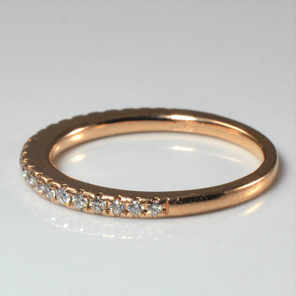 'Vera Wang' Pave Diamond Semi Eternity Ring | 0.23ctw | SZ 5.5 |