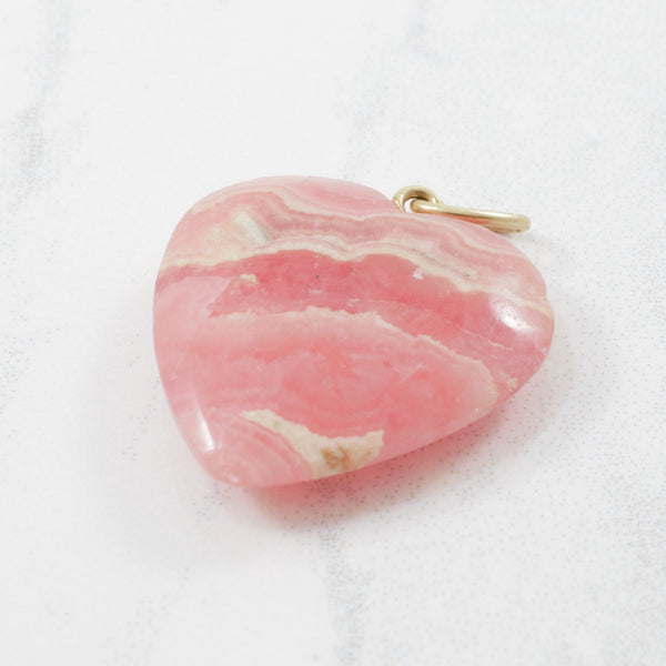 Heart Rhodochrosite Pendant