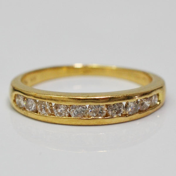 Channel Set Semi Eternity Band | 0.45 ctw, SZ 6.75 |