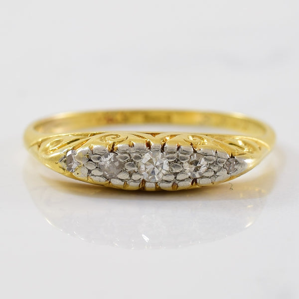 'Asprey & Co.' Early 1900s Diamond Band | 0.08ctw | SZ 5.75 |