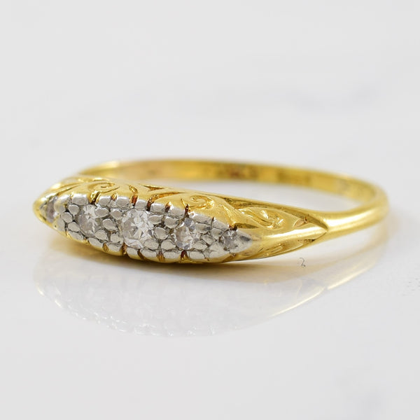 'Asprey & Co.' Early 1900s Diamond Band | 0.08ctw | SZ 5.75 |