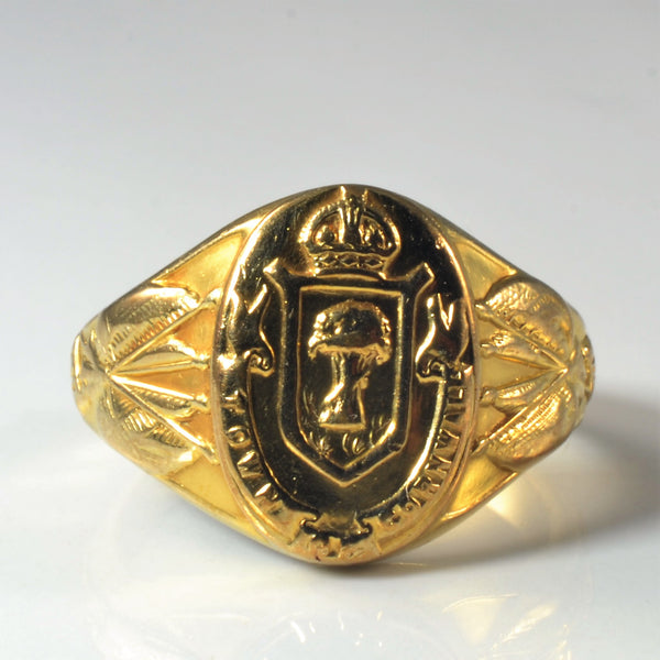 'Birks' Town of Cornwall Signet Ring | SZ 8.25 |