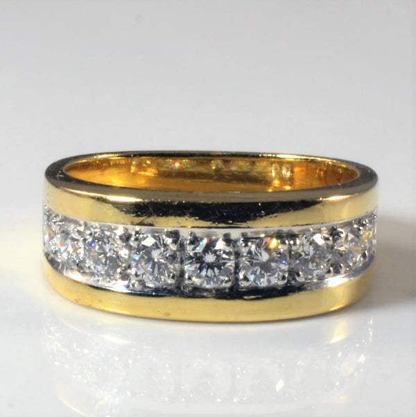 'Cavelti' Soft Square Diamond Band | 0.81ctw | SZ 5.75 |