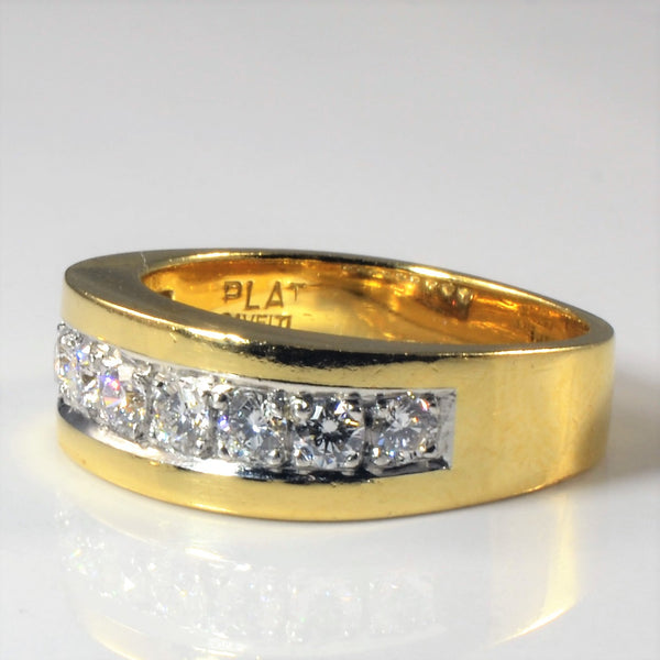 'Cavelti' Soft Square Diamond Band | 0.81ctw | SZ 5.75 |