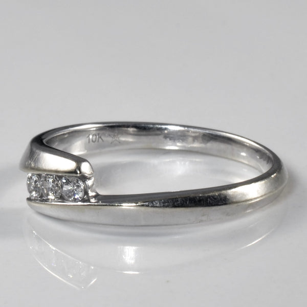 Bypass Three Stone Diamond Ring | 0.14ctw | SZ 7 |