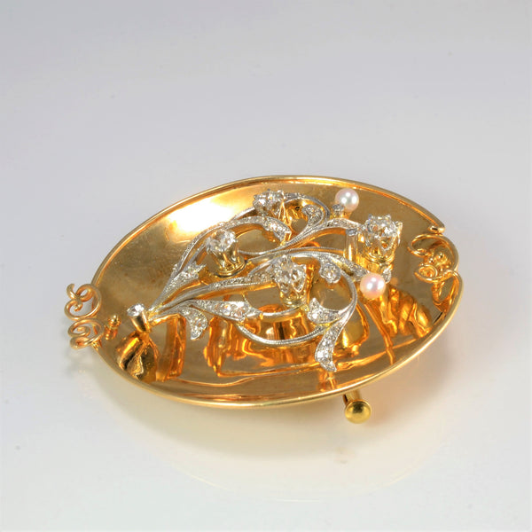 CAVELTI Diamond & Gemstones Vintage Pendant | 0.90 ctw |
