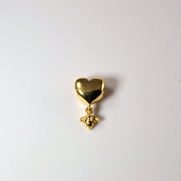 'Pandora' Heart & Bee Charm |