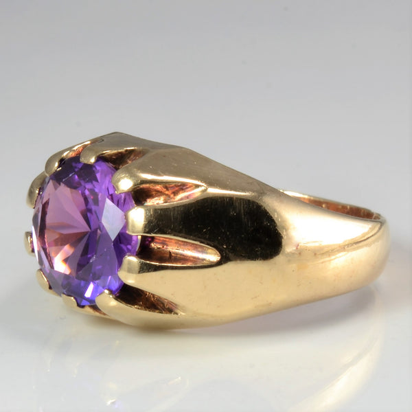 Solitaire Amethyst Ring | SZ 10.25 |