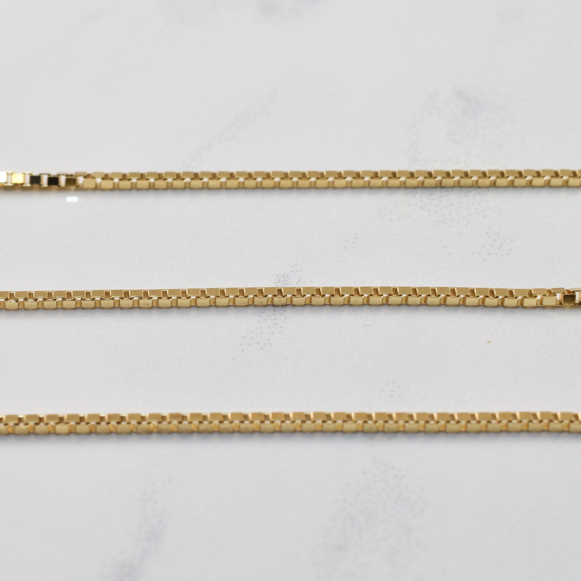10k Yellow Gold Box Chain | 16