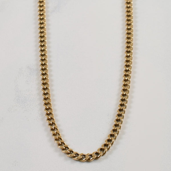 9k Yellow Gold Cuban Chain | 19