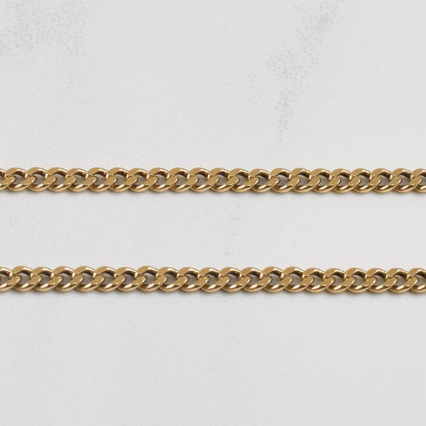 9k Yellow Gold Cuban Chain | 19