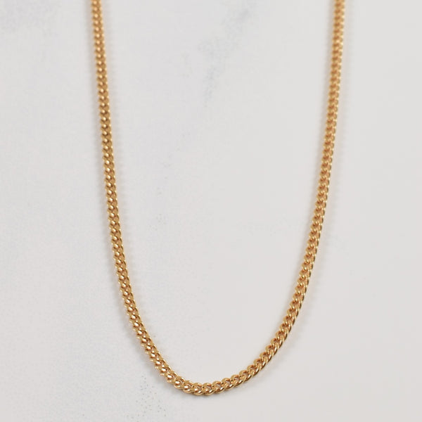 10k Yellow Gold Cuban Chain | 18