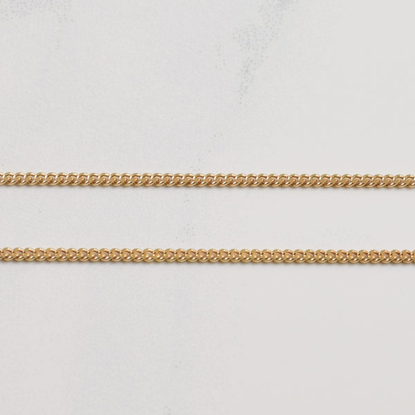 10k Yellow Gold Cuban Chain | 18